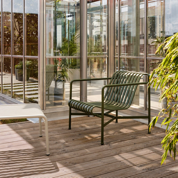 HAY Zahradní křeslo Palissade Lounge Low, Olive - DESIGNSPOT