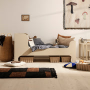 ferm LIVING Koberec Mara, Black/Chocolate - DESIGNSPOT