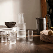 Ferm Living Skleničky na červené víno Ripple, Frosted, sada 2 kusů - DESIGNSPOT