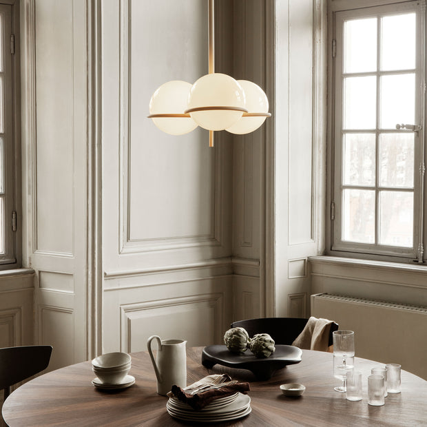 Ferm Living Lustr Era Chandelier, Eggshell - DESIGNSPOT