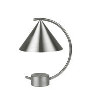 Ferm Living Přenosná lampa Meridian, Brushed Steel - DESIGNSPOT
