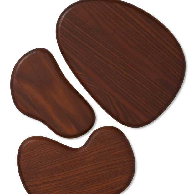 Ferm Living Sada prkének Cairn, sada 3 ks, Dark Brown - DESIGNSPOT