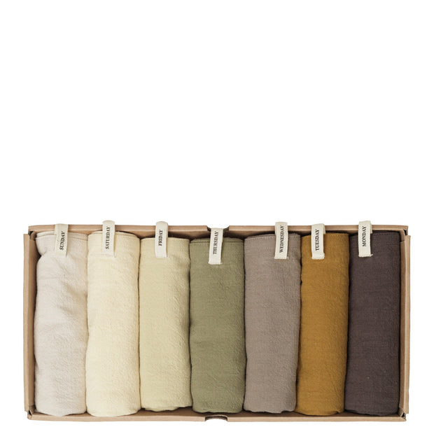 Ferm Living Sada utěrek Day Tea Towel, 7ks, Calm - DESIGNSPOT