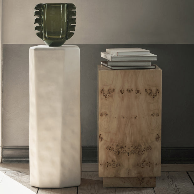 Ferm Living Odkládací stolek Burl Cube Side, Natural - DESIGNSPOT