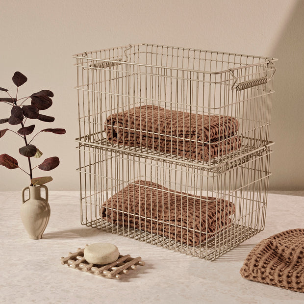 Ferm Living Sada úložných košů Cala, 2 ks, Cashmere - DESIGNSPOT