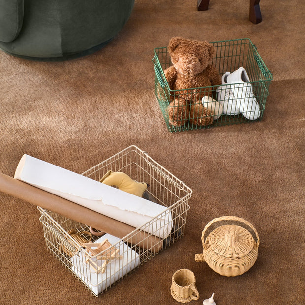 Ferm Living Sada úložných košů Cala, 2 ks, Verdant Green - DESIGNSPOT