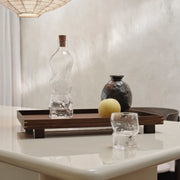 Ferm Living Dřevěný podnos Bon Large, Smoked Oak - DESIGNSPOT