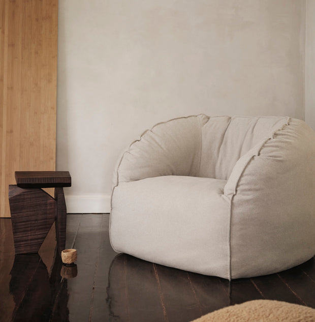 ferm LIVING Křeslo Nesten Lounge Chair, Natural - DESIGNSPOT