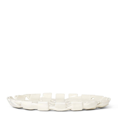 Ferm Living Podnos Plait Platter, Off-white - DESIGNSPOT