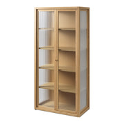 Ferm Living Vitrína Reed, Natural Oak - DESIGNSPOT