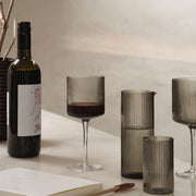 Ferm Living Džbánek na mléko Ripple Jug, Smoked Grey - DESIGNSPOT