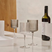 Ferm Living Džbánek na mléko Ripple Jug, Clear - DESIGNSPOT
