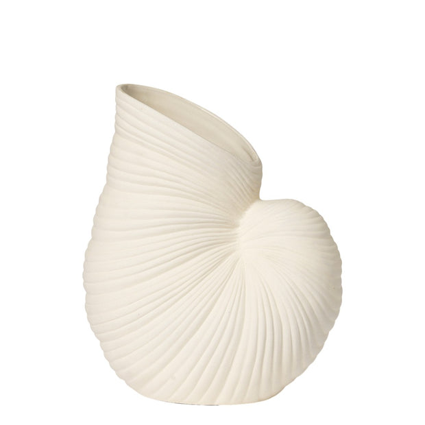 Ferm Living Váza Shell Vase, Off-white - DESIGNSPOT