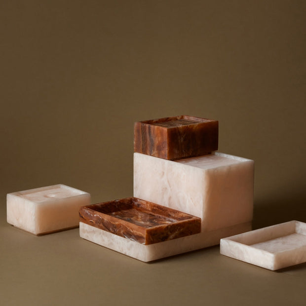 Ferm Living Úložný box Mist Box, L, Pearl - DESIGNSPOT