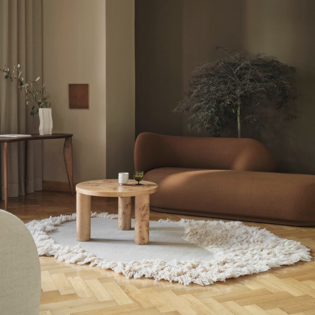 Ferm Living Konferenční stolek Post, Small, Poplar Burl - DESIGNSPOT