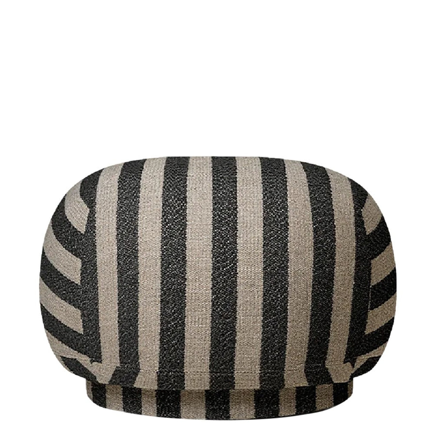 Pouf Rico, Louisiana, Sand / Black