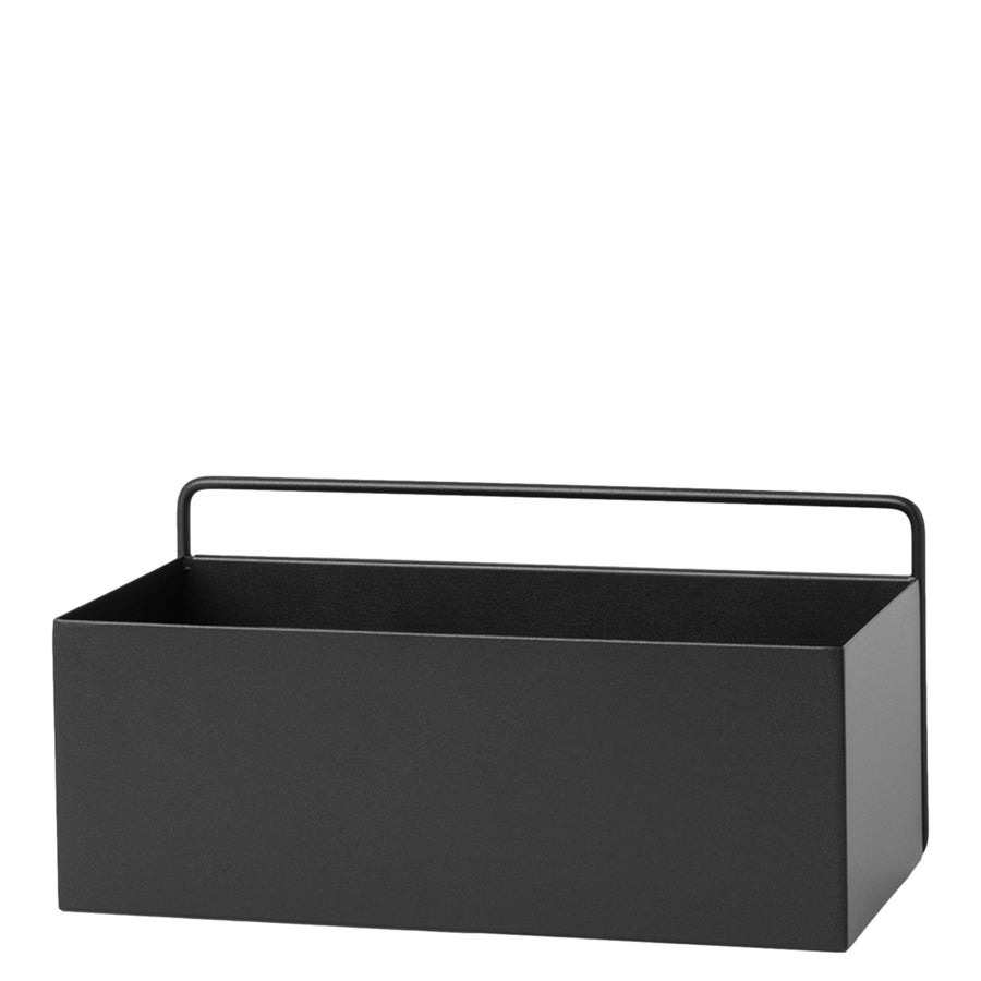 Truhlík Wall Box Rectangle, Black