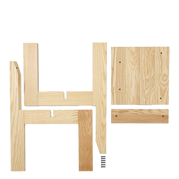 Ferm Living Vysoká dětská židle Ark, Blue - DESIGNSPOT
