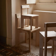 Ferm Living Vysoká dětská židle Ark, Blue - DESIGNSPOT