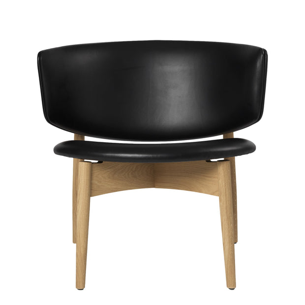 Ferm Living Křeslo Herman Wood, Envy Leather, Oak / Black - DESIGNSPOT