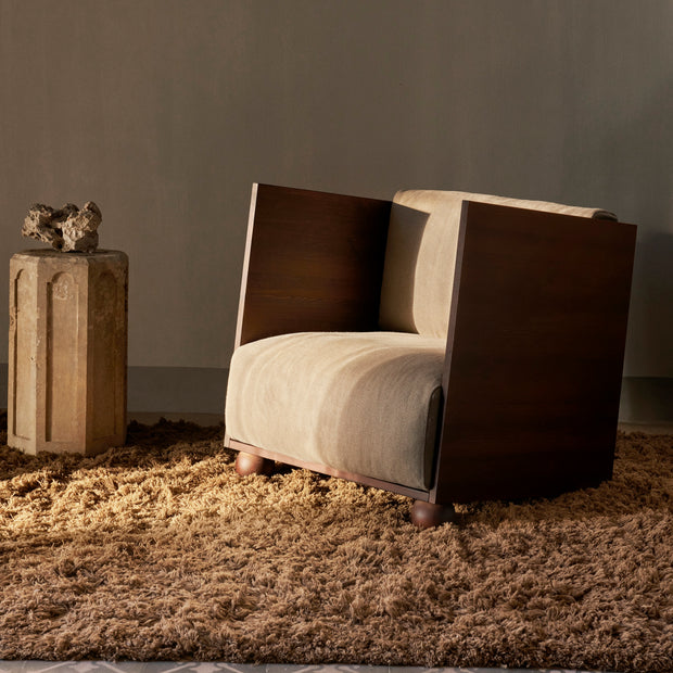 ferm LIVING Koberec Meadow High Pile, Light Sand - DESIGNSPOT