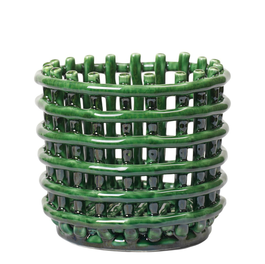Košík Ceramic Small, Emerald Green
