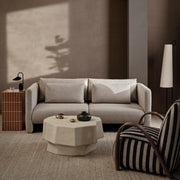 Ferm Living Stojací lampa Ancora, Black / Natural - DESIGNSPOT