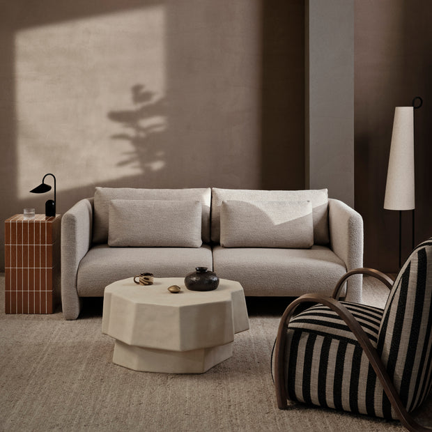 Ferm Living Stojací lampa Ancora, Black / Natural - DESIGNSPOT
