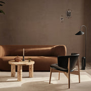 Ferm Living Křeslo Herman Wood, Grain, Black / Chocolate - DESIGNSPOT