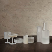 Ferm Living Skleničky na bílé víno Ripple, Clear, sada 2 kusů - DESIGNSPOT