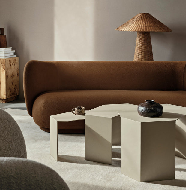 Ferm Living Sada konferenčních stolků Shard, Black - DESIGNSPOT