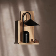 Ferm Living Přenosná lampa Arum, Black - DESIGNSPOT