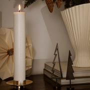 Ferm Living Svícen Block, Black Brass - DESIGNSPOT