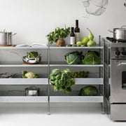 String Vysoká kovová police Metal Shelf High 58 x 30, Galvanized - DESIGNSPOT