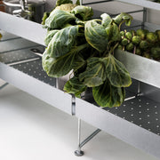 String Podlahový panel 85 x 30 cm, Galvanized, 2 kusy - DESIGNSPOT