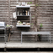 String Podlahový panel 85 x 30 cm, Galvanized, 2 kusy - DESIGNSPOT