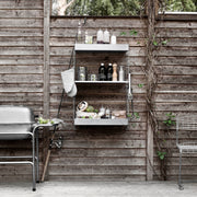 String Podlahový panel 85 x 30 cm, Galvanized, 2 kusy - DESIGNSPOT