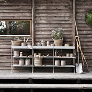 String Vysoká kovová police Metal Shelf High 58 x 30, Galvanized - DESIGNSPOT