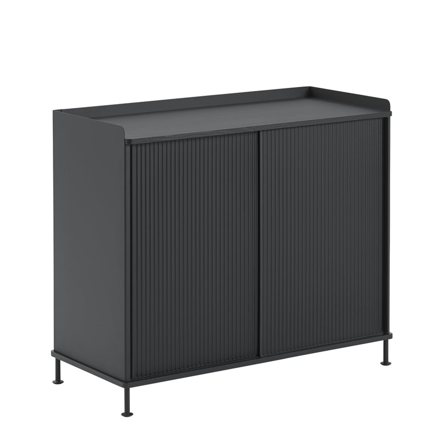 Komoda Enfold 100 x 45, Anthracite Black/Black