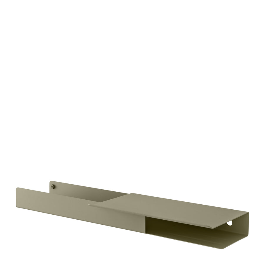 Nástenná polica Folded Platform, Olive