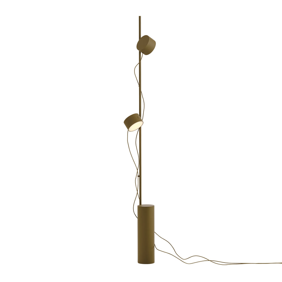 Stojacia lampa Post, Brown Green