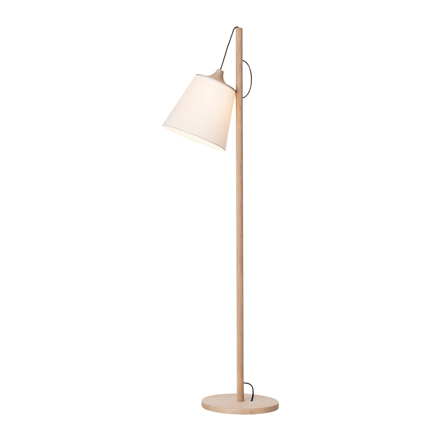 Stojacia lampa Pull, Oak/White