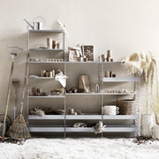 String Vysoká kovová police Metal Shelf High 58 x 30, Galvanized - DESIGNSPOT