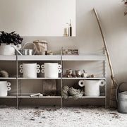 String Vysoká kovová police Metal Shelf High 58 x 30, Galvanized - DESIGNSPOT