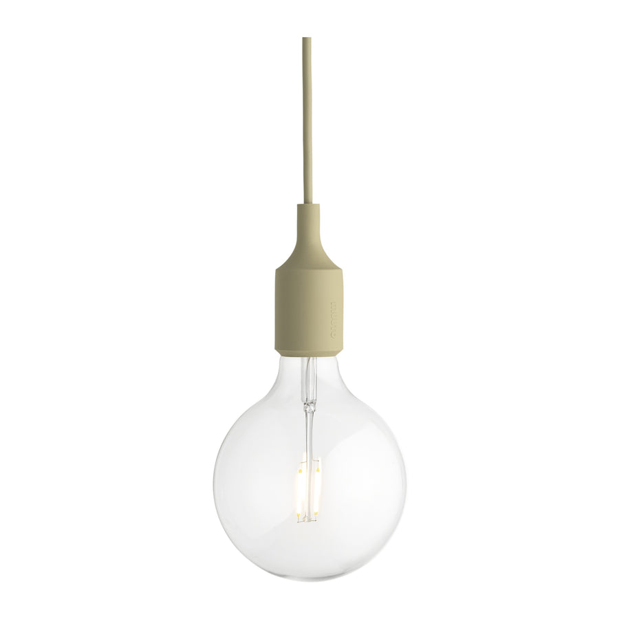 Závesná lampa E27, Beige-Green