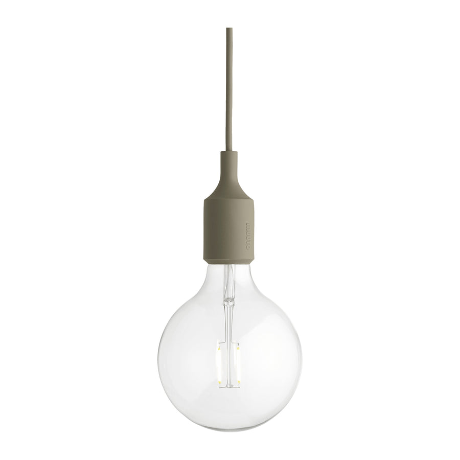Závesná lampa E27, Olive