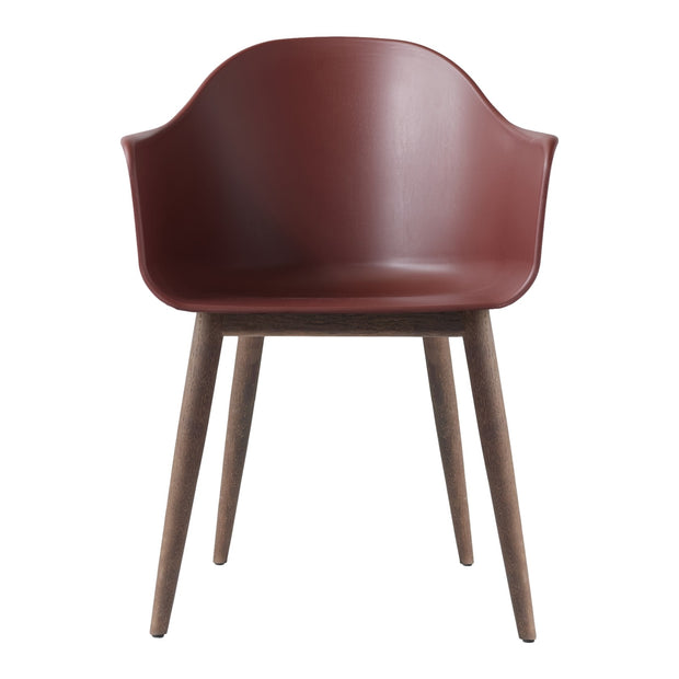 Audo Copenhagen Jídelní židle Harbour, Dark Oak / Burned Red - DESIGNSPOT