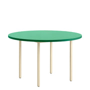 Hay Jídelní stůl Two-Colour Ø120, Ivory / Green Mint - DESIGNSPOT