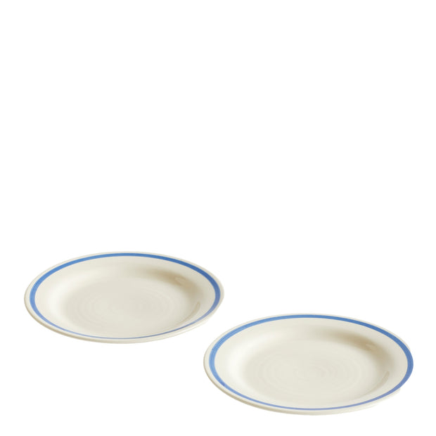 HAY Sada talířů Sobremesa Ø18, Blue, 2ks - DESIGNSPOT