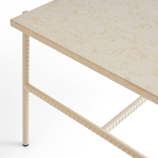 Hay Rebar Coffee Table, 100x104, Beige Marble - DESIGNSPOT